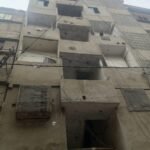 سندھ بلڈنگ، لیاقت آبادمیں بلند عمارتوں کے سائے تلے گنجان آبادی