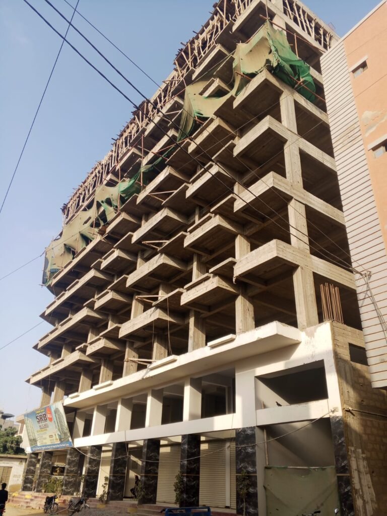 سندھ بلڈنگ، ضلع کورنگی میں رہائشی پلاٹوں پر کمرشل پلازے