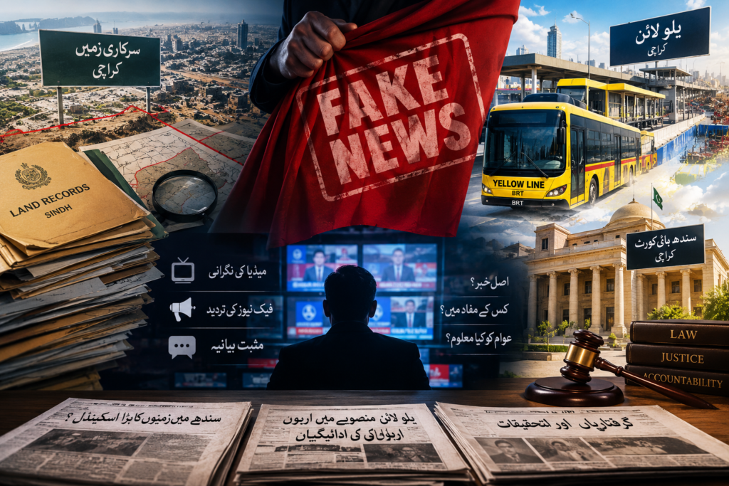 زمین کی ہیرا پھیری سے یلو لائن تک۔۔۔ جب خبر، ریکارڈ اور احتساب ایک ہی سوال بن جائیں